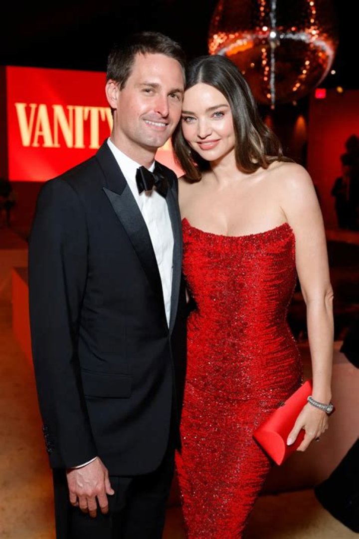 Miranda Kerr and Evan Spiegel during their wedding