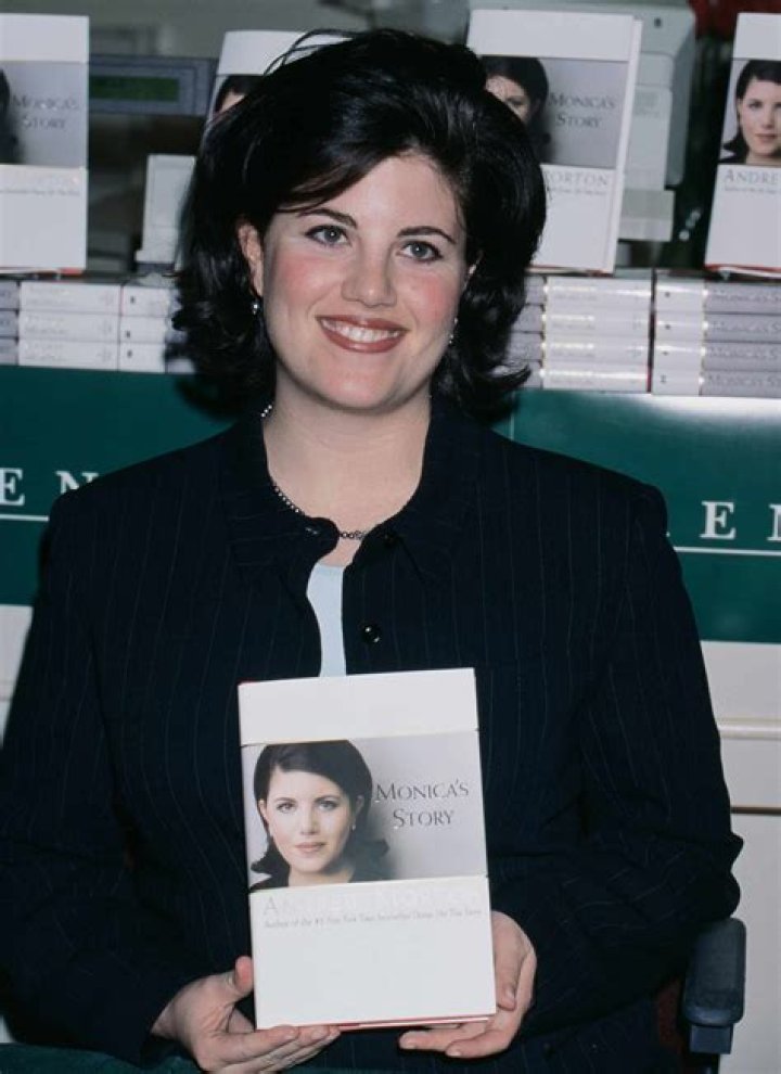 Monica Lewinsky seen during her TED Talk in 2015