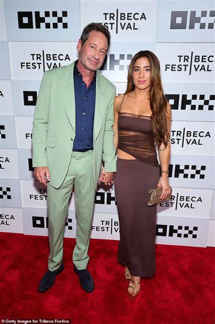 Monique Pendleberry as seen in a picture with her beau David Duchovny while on a walk in Vancouver, British Columbia in the past