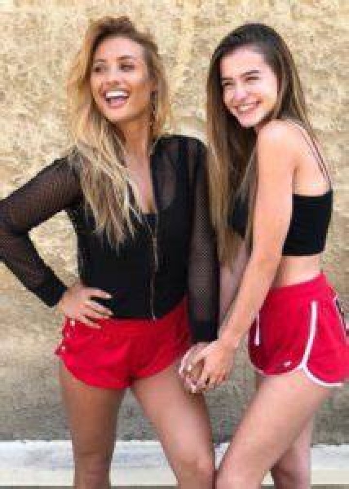 Montana Tucker (Left) as seen while posing for a picture with Lea Elui Ginet