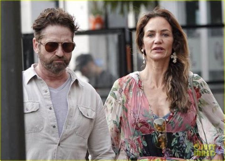 Morgan Brown as seen in a picture with Gerard Butler that was taken in the past