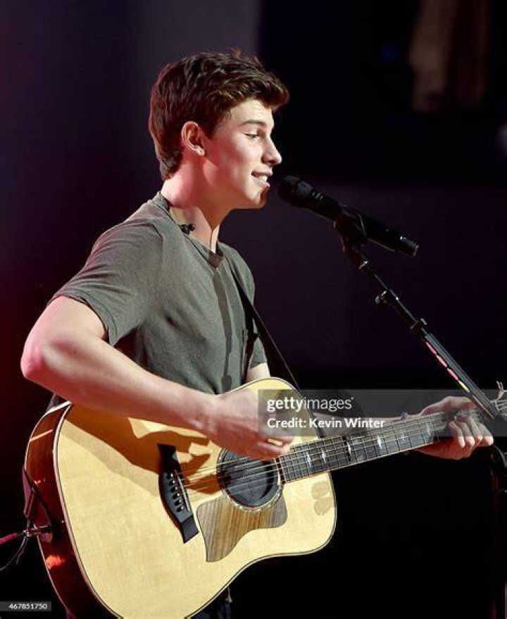 Musician Shawn Mendes performs onstage during iHeartRadio Music Awards Fan Army Nominee Celebration, presented by Taco Bell at iHeartRadio Theater on March 27, 2015 in Burbank, California