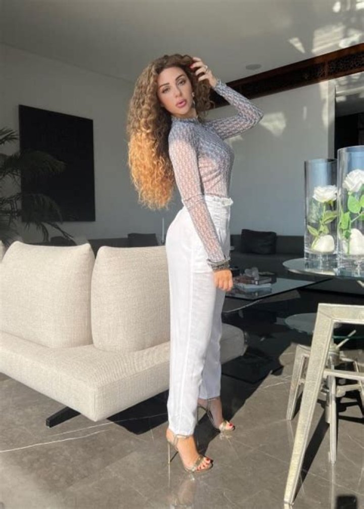 Myriam Fares as seen in a selfie that was taken in September 2021