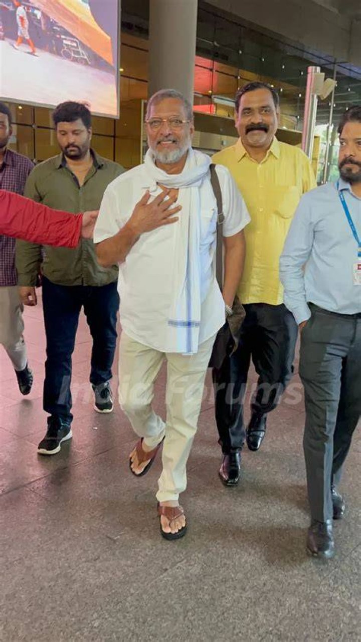 Nana Patekar snapped at a press meet in July 2012