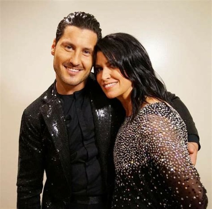 Nancy McKeon and Valentin Chmerkovskiy in a selfie in September 2018