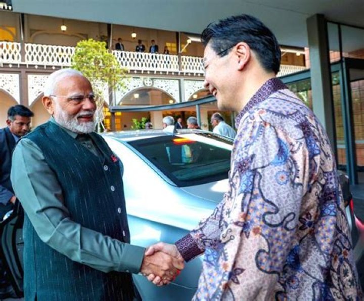 Narendra Modi in Singapore as seen in November 2015