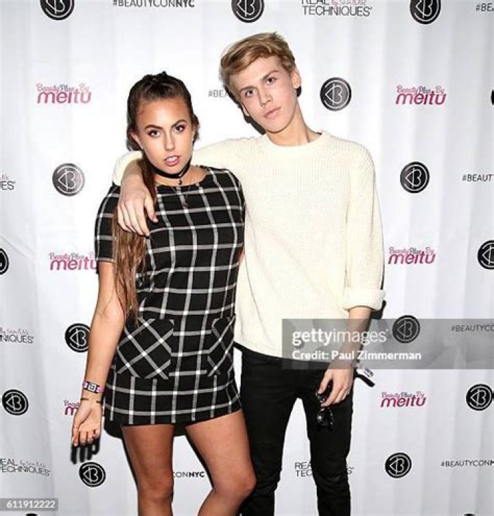 Natalie Tasha Thompson and Aidan Alexander at the Beautycon Festival New York After Party in October 2016