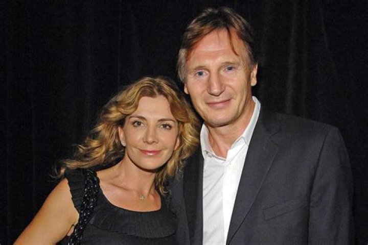 Natasha Richardson and Liam Neeson at The New York premiere of ASYLUM.