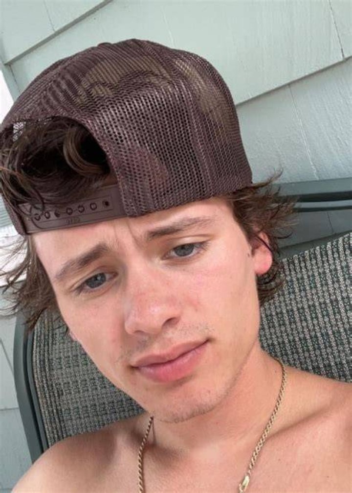 Nathan Doe as seen in a selfie that was taken at a pool party for pups in July 2023