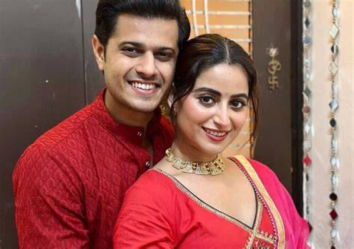 Neil Bhatt and Aishwarya Sharma in an Instagram post in December 2022