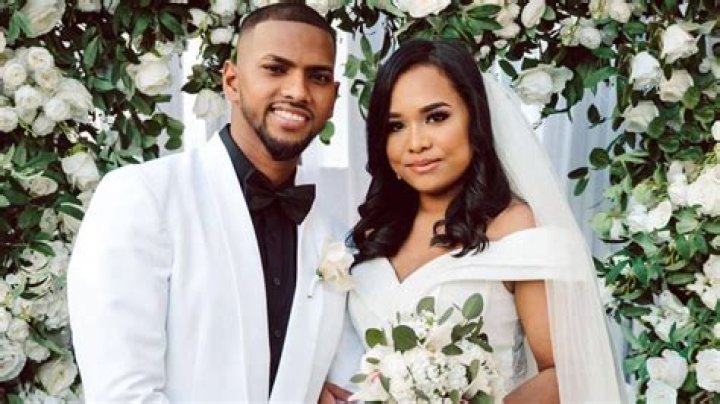 Nicholas Pooran and Kathrina Miguel as seen in May 2019