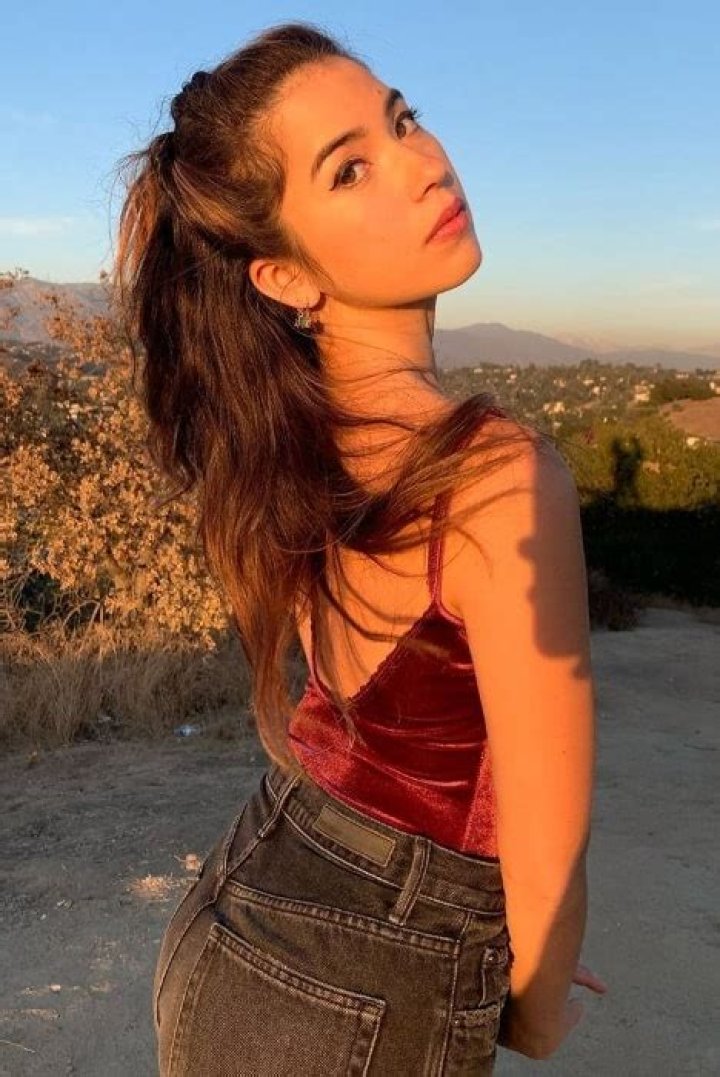 Nichole Sakura as seen while clicking a selfie in July 2019
