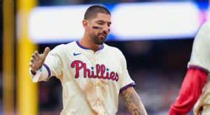Nick Castellanos as seen in a screenshot from a video during an interview with YES Network on April 3, 2019