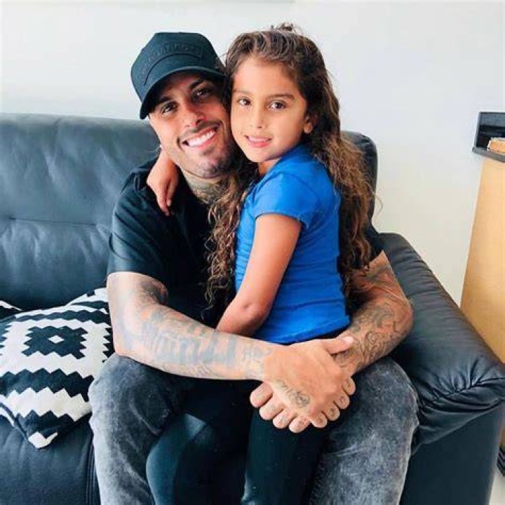 Nicky Jam with his daughter as seen in August 2018