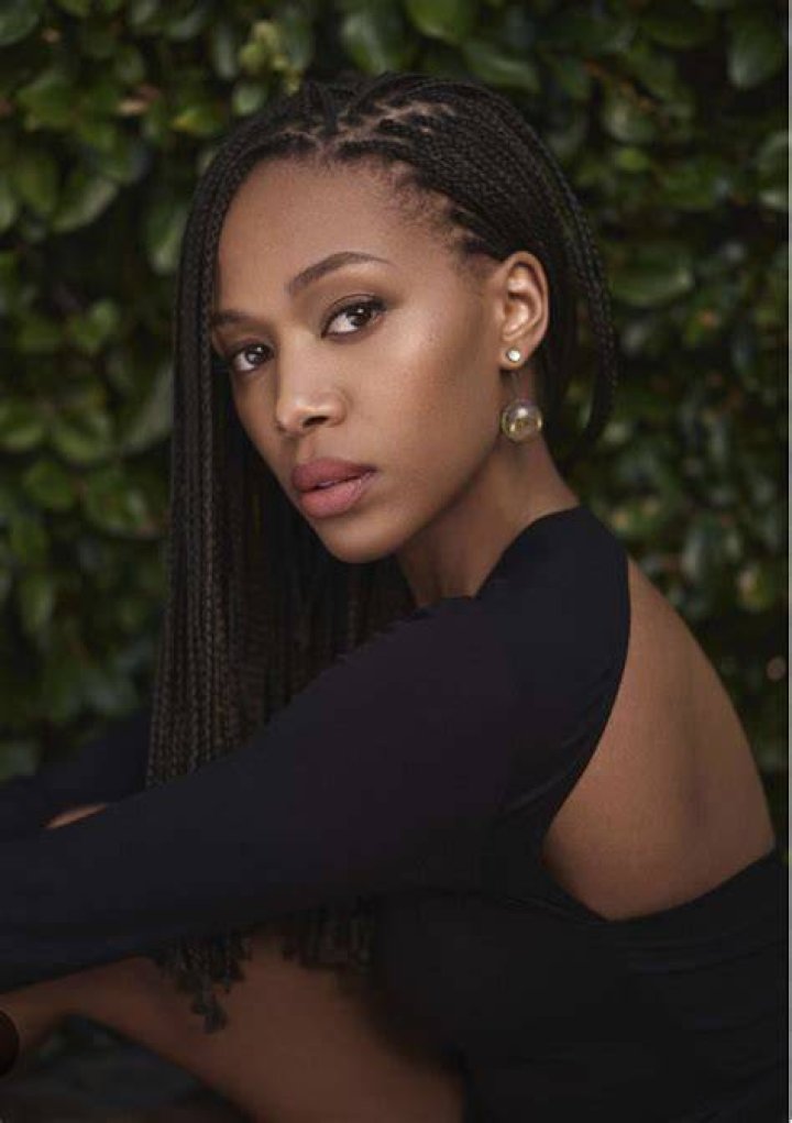 Nicole Beharie posing for Playboy.com in a photoshoot in September 2015