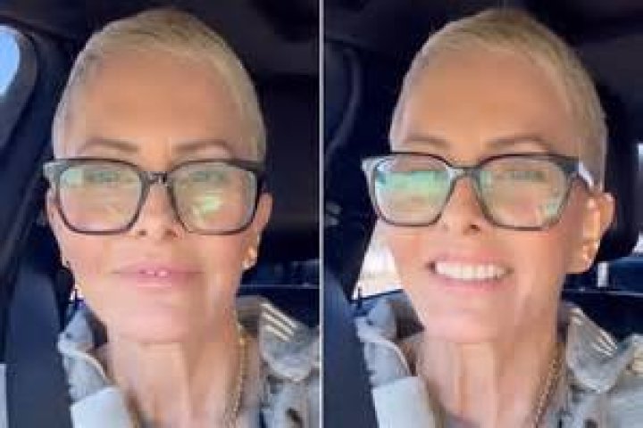 Nicole Eggert in an Instagram selfie as seen in January 2018