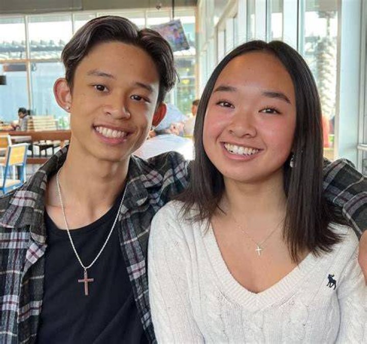 Nicole Laeno with her brother as seen in August 2019