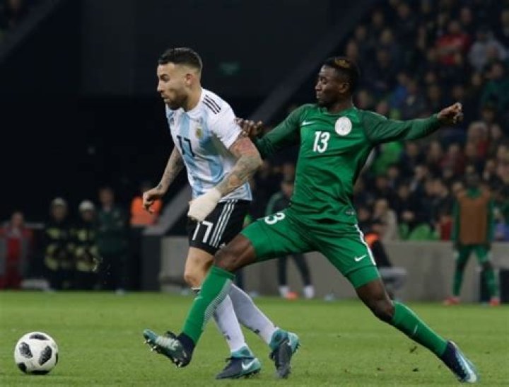 Nicolás Otamendi (Left) and Wilfred Ndidi during a game in 2017