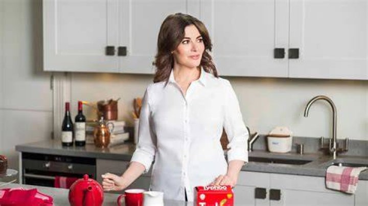 Nigella in an ad for the reality cooking show “The Taste” on December 2013