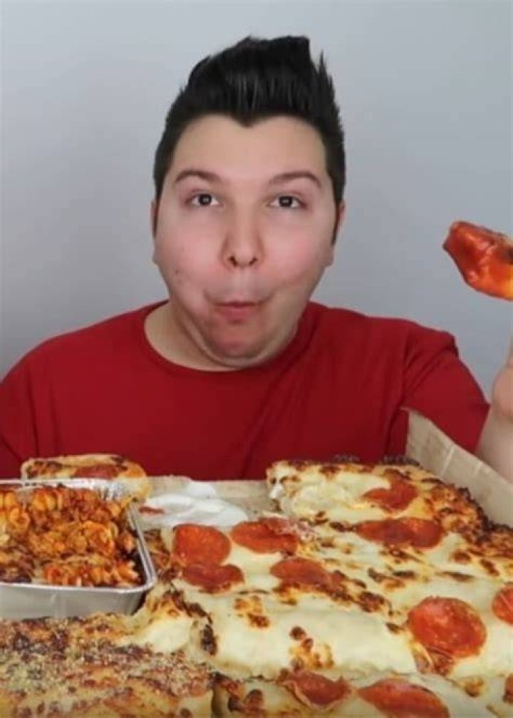 Nikocado Avacado as seen in a screenshot taken from his video This is why Orlin left me.....Pizza hut Mukbang that was uploaded to his channel on February 10, 2020