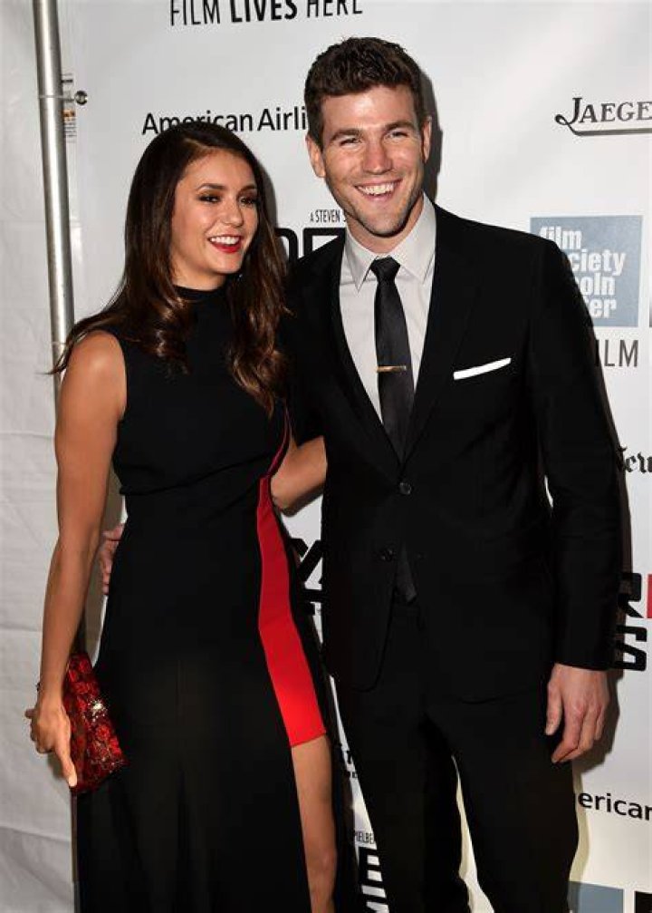 Nina Dobrev and Austin Stowell at Red Carpet in October 2015