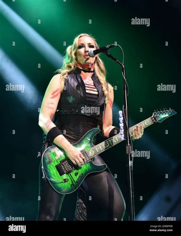 Nita Strauss onstage at the Nova Rock Festival in June 2016