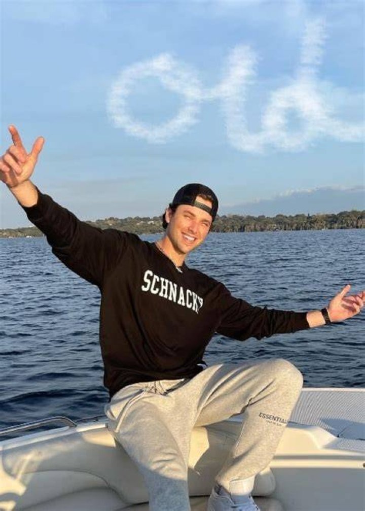 Noah Schnacky as seen in an Instagram post in January 2021