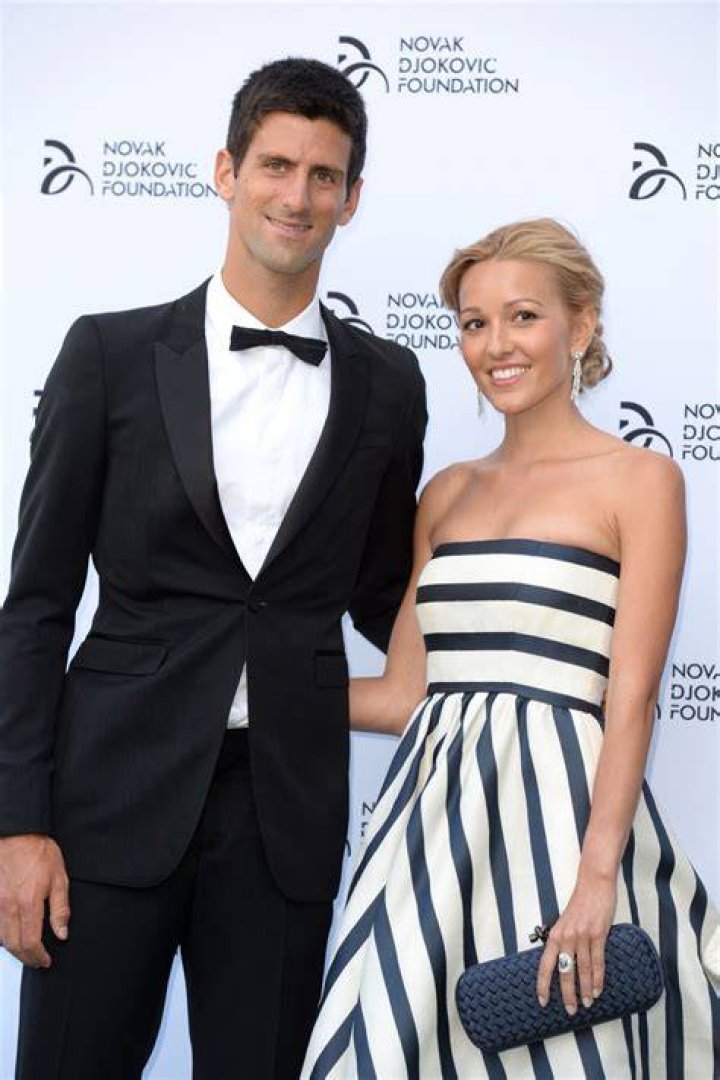 Novak Djokovic and Jelena Ristic.