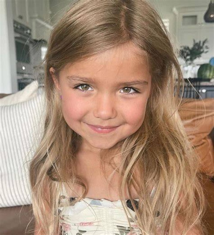 Oakley Fisher and Taytum Fisher as seen while posing for an adorable picture in Los Angeles, California, United States in July 2019