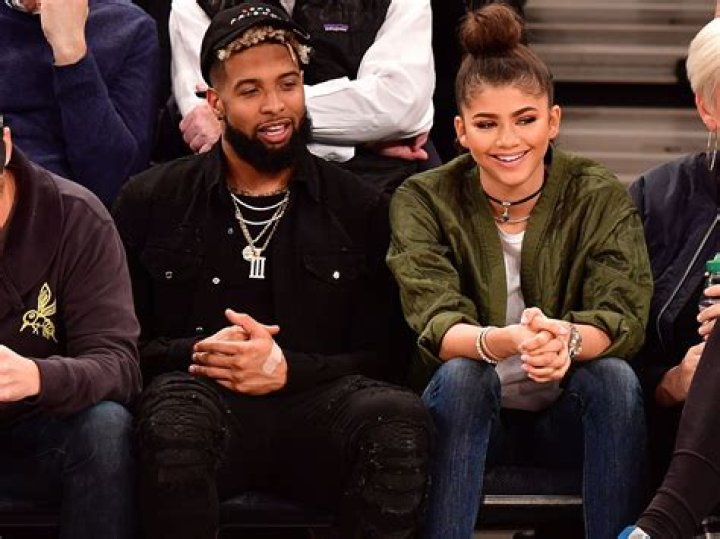 Odell Beckham Jr. and Zendaya at the Universal Music Group 2016 Grammy After Party