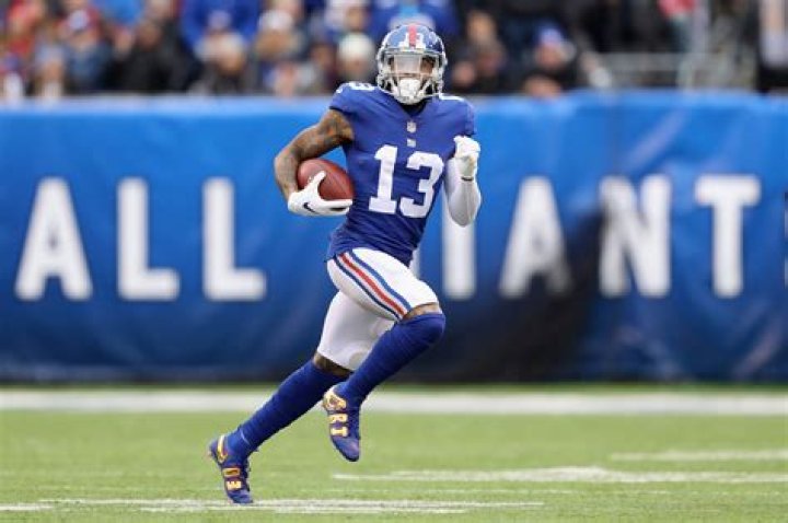 Odell Beckham Jr. in action during a game between New York Giants and New York Jets on December 6, 2015