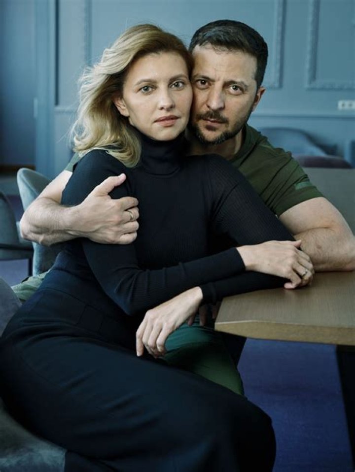 Olena Zelenska and Volodymyr Zelensky