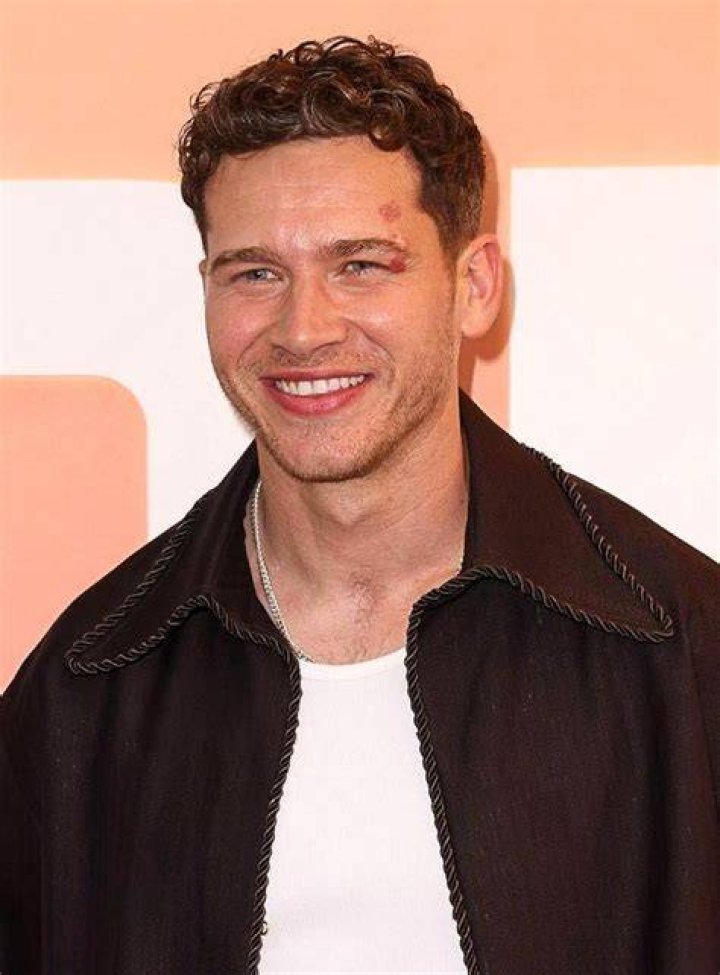 Oliver Stark as seen while posing for a picture along with Hannah Harlow in Los Angeles, California, United States in May 2018