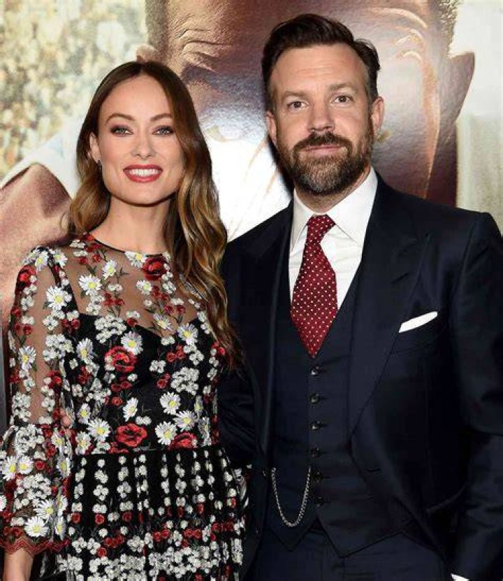 Olivia Wilde and Jason Sudeikis with their 2 children in March 2018
