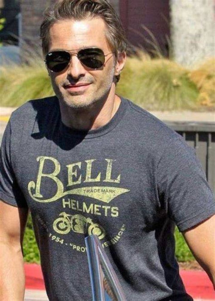 Olivier Martinez as seen smiling for a picture