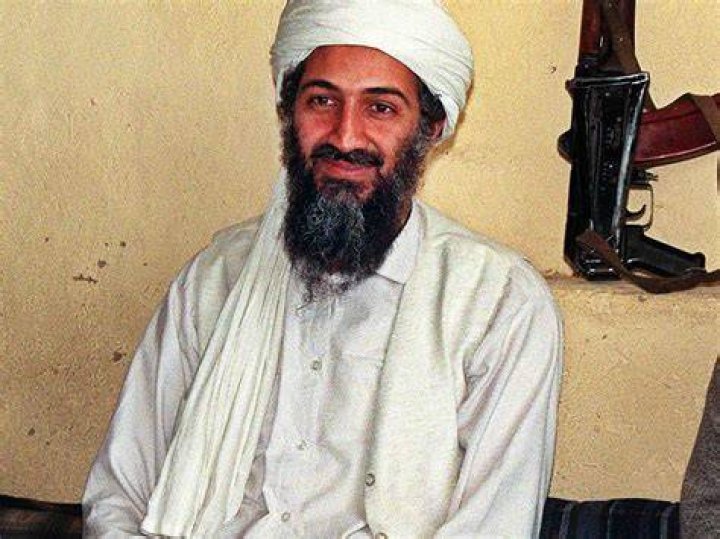 Osama bin Laden (Left) as seen while sitting alongside his adviser Dr. Ayman al-Zawahiri during an interview with Pakistani journalist Hamid Mir in November 2001 in Kabul, Afghanistan