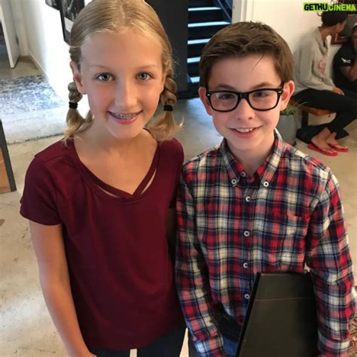 Owen Vaccaro and Morgan McGill as seen in July 2018