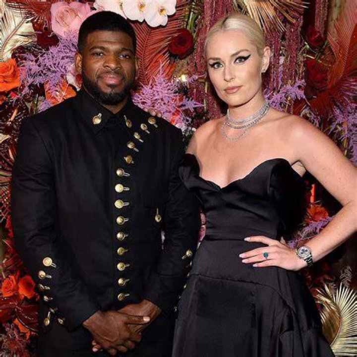 P. K. Subban and Lindsey Vonn, as seen in November 2020