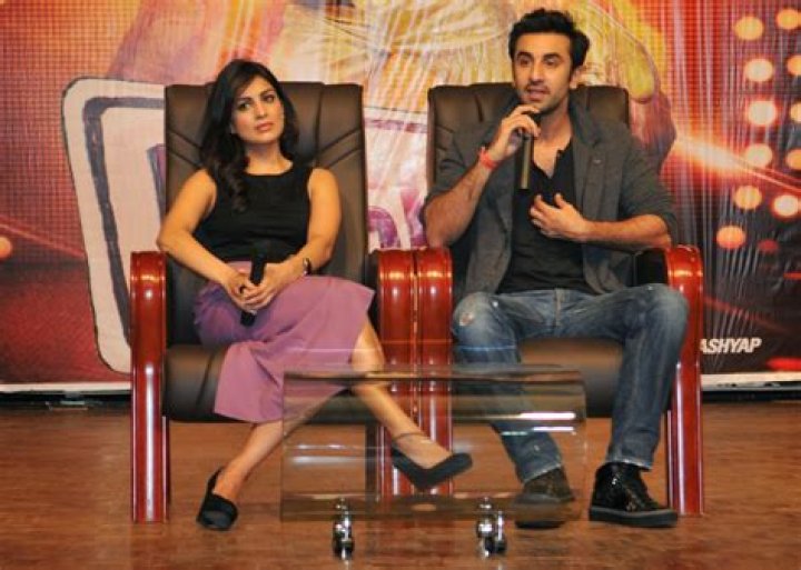 Pallavi Sharda and Ranbir Kapoor in a still from the movie Besharam
