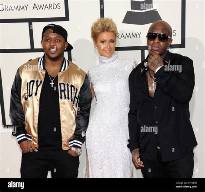 Paris Hilton and Birdman at Grammy Awards 2014