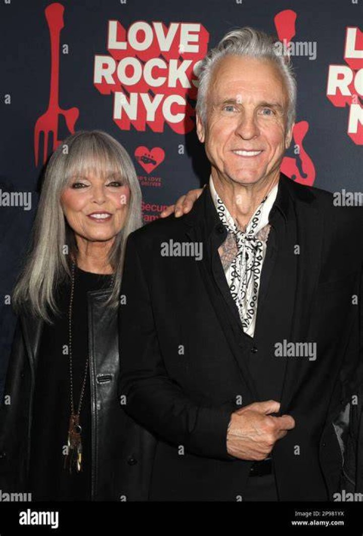 Pat Benatar with her husband as seen in May 2016