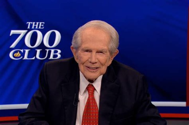 Pat Robertson as seen while speaking at the Florida Economics Club in 1986