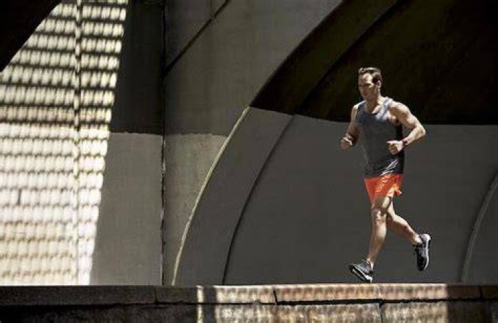 Patrick Wilson runs in his hometown in Upper Montclair New Jersey in June 2016
