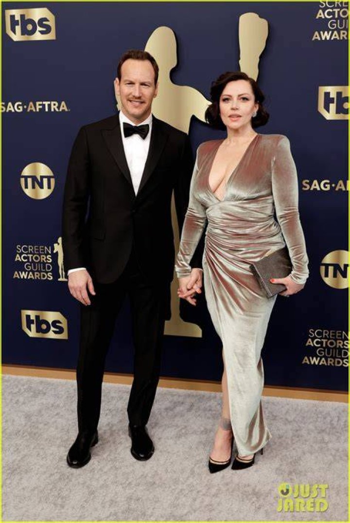 Patrick Wilson with wife Dagmara Dominczyk at the Golden Globes in January 2016