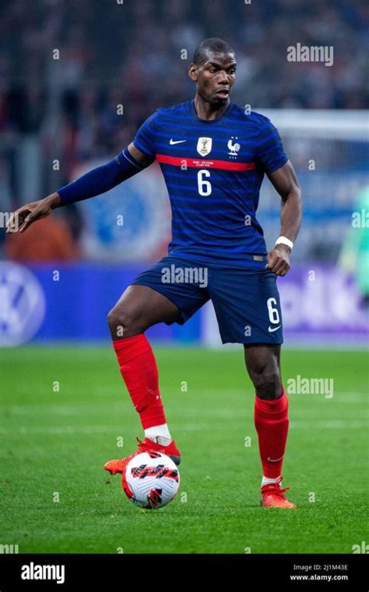 Paul Pogba during a friendly match between France and Netherlands on March 25, 2016 in Amsterdam, Netherlands