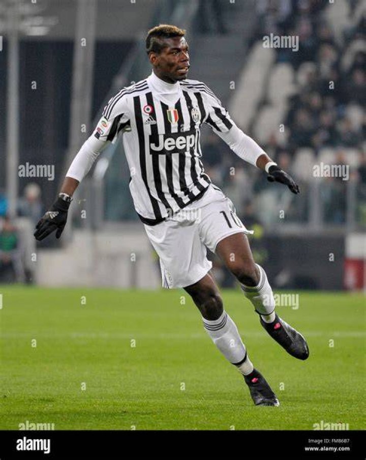 Paul Pogba in action during the Champion&rsquo;s League game between Juventus and FC Bayern Munich on February 23, 2016 in Turin, Italy