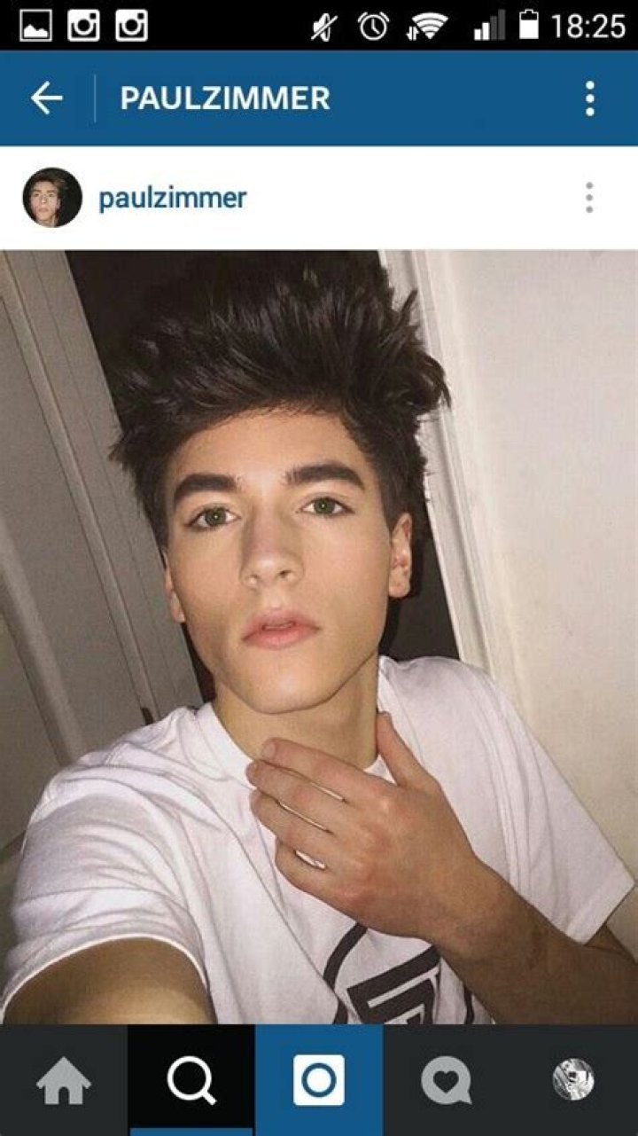 Paul Zimmer in an Instagram selfie as seen in July 2017