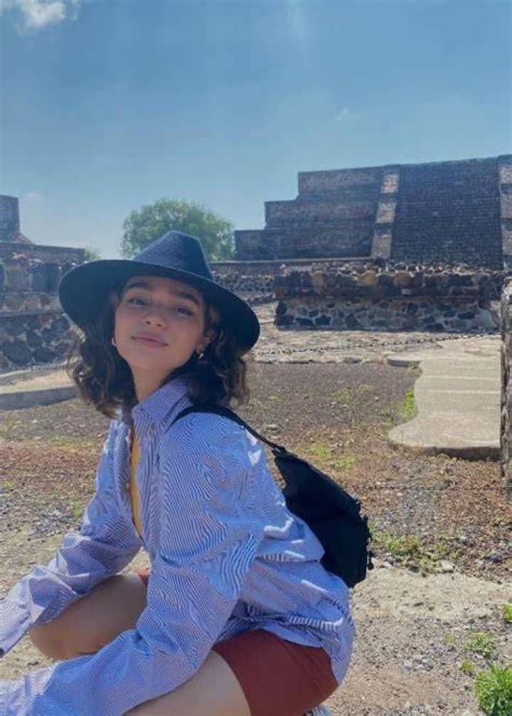Paulina Ch&aacute;vez as seen while posing for the camera in Teotihuac&aacute;n, Mexico in May 2021
