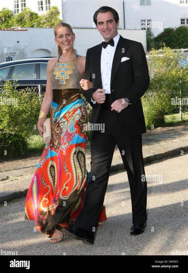 Pavlos with his wife Marie-Chantal as seen in June 2013