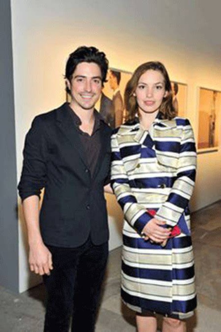 Perdita Weeks with her husband in 2019.